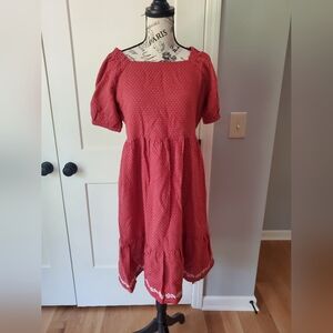 Swiss Dot Fall Dress-NWT
